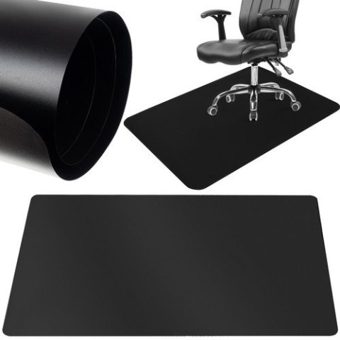 MATA OCHRONNA POD KRZESŁO 90X130CM RUHHY - CZARNA