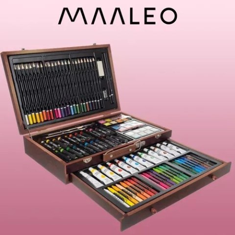 ZESTAW DO MALOWANIA W WALIZCE- 129SZT MAALEO 21644