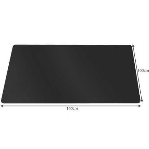 MATA OCHRONNA POD KRZESŁO 100X140CM RUHHY - CZARNA