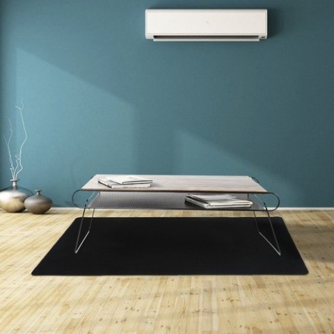 MATA OCHRONNA POD KRZESŁO 100X140CM RUHHY - CZARNA