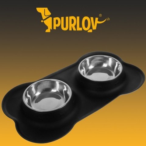 MISKA PODWÓJNA- 450ML PURLOV 21632