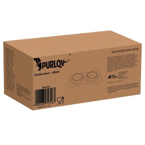 MISKA PODWÓJNA- 450ML PURLOV 21632