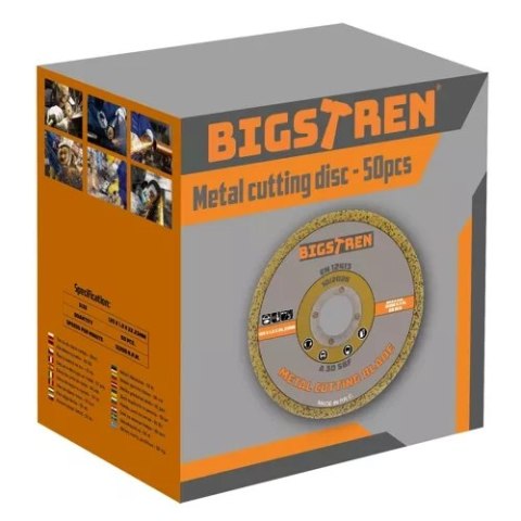 TARCZA DO CIĘCIA METALU- 50SZT. BIGSTREN 21639 TARCZA DO CIĘCIA METALU- 50SZT. BIGSTREN 21639