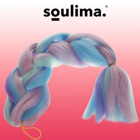 WŁOSY SYNTETYCZNE OMBRE NIEB/FIOL SOULIMA 21366