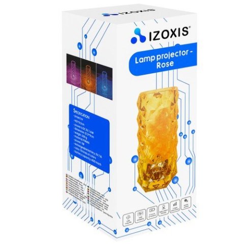 LAMPKA Z PROJEKTOREM- RÓŻA IZOXIS 22518
