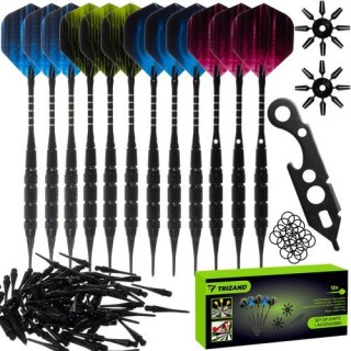 RZUTKI DART ZESTAW 12SZT + AKCESORIA TRIZAND 21629