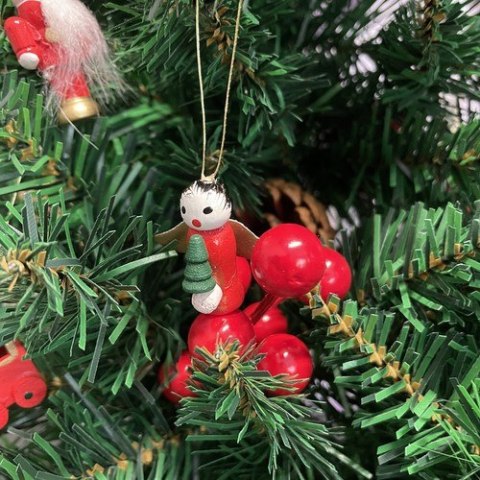 ZAWIESZKI DREWNIANE / BOMBKI NA CHOINKĘ 30 SZT
