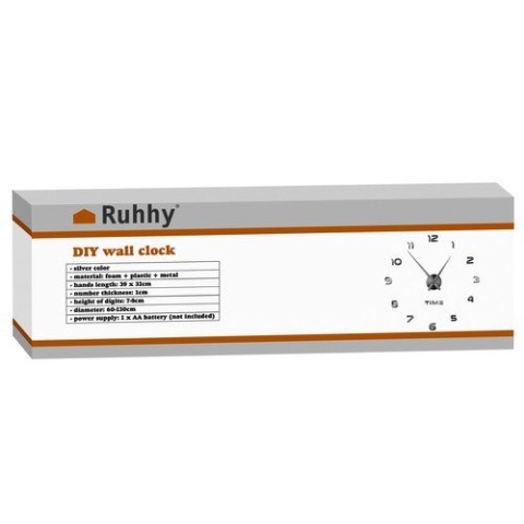 ZEGAR ŚCIENNY DIY RUHHY 22143 ZEGAR ŚCIENNY DIY RUHHY 22143
