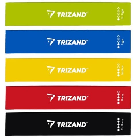 ZESTAW GUM DO ĆWICZEŃ- 5SZT TRIZAND 21955
