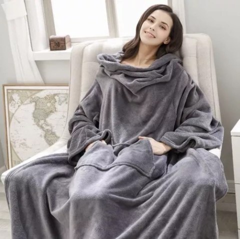 BLUZA- KOCOSZLAFROK JASNOSZARY RUHHY 22649