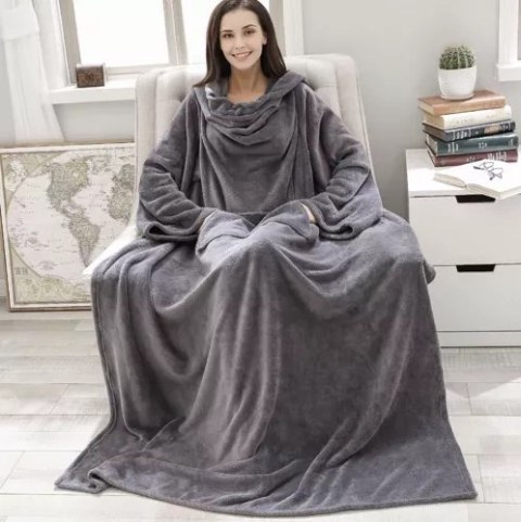 BLUZA- KOCOSZLAFROK JASNOSZARY RUHHY 22649
