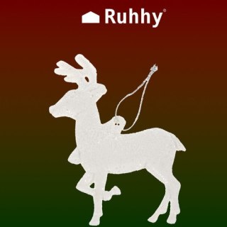 BOMBKI CHOINKOWE- RENIFERY 9SZT. RUHHY 22517