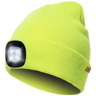 CZAPKA ZIMOWA Z LATARKĄ- ŻÓŁTA TRIZAND 22664