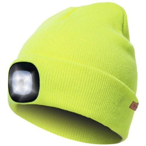 CZAPKA ZIMOWA Z LATARKĄ- ŻÓŁTA TRIZAND 22664