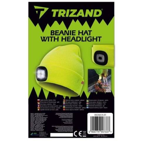 CZAPKA ZIMOWA Z LATARKĄ- ŻÓŁTA TRIZAND 22664