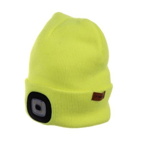 CZAPKA ZIMOWA Z LATARKĄ- ŻÓŁTA TRIZAND 22664