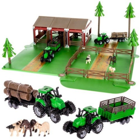 FARMA ZE ZWIERZĘTAMI + 2 AUTKA ROLNICZE 22404