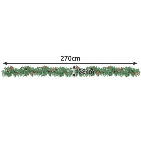GIRLANDA CHOINKOWA 2.7M Z LAMPKAMI LED RUHHY 22322