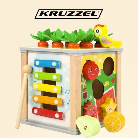 KOSTKA EDUKACYJNA DREWNIANA- SORTER KRUZZEL 22566