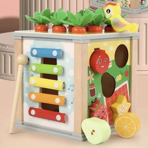 KOSTKA EDUKACYJNA DREWNIANA- SORTER KRUZZEL 22566