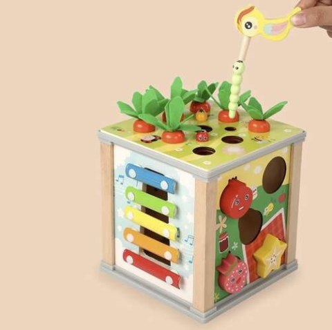KOSTKA EDUKACYJNA DREWNIANA- SORTER KRUZZEL 22566