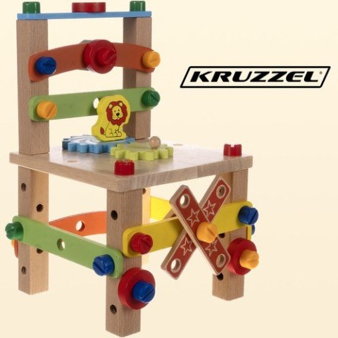 KRZESŁO DREWNIANE MONTAŻOWE KRUZZEL 22506