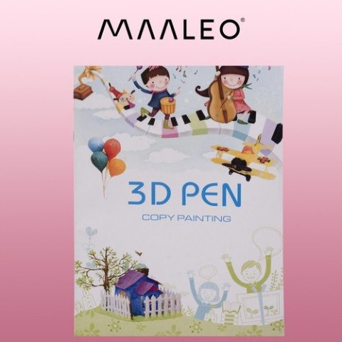 KSIĄŻKA Z SZABLONAMI DO DŁUGOPISU 3D MAALEO 22734