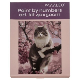 MALOWANIE PO NUMERACH 40X50CM- KOTEK MAALEO 22783