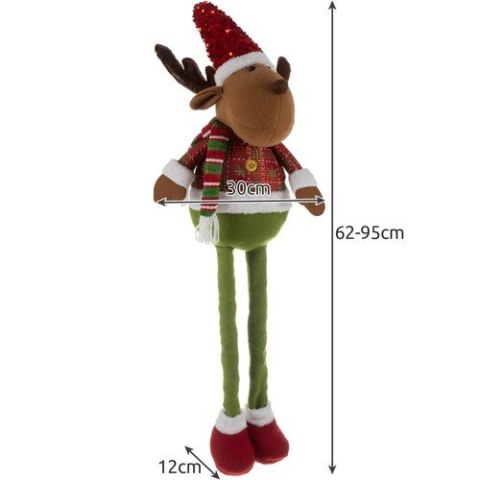 RENIFER ŚWIĄTECZNY- TELESKOPOWY 95CM RUHHY 22329