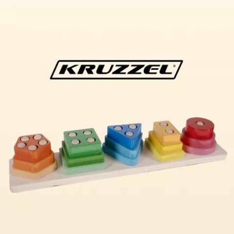 SORTER- UKŁADANKA DREWNIANA KRUZZEL 22492 SORTER- UKŁADANKA DREWNIANA KRUZZEL 22492