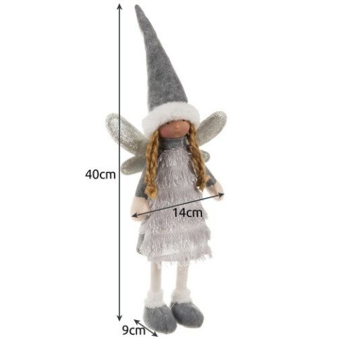 WRÓŻKA- FIGURKA ŚWIĄTECZNA SZARA RUHHY 22343