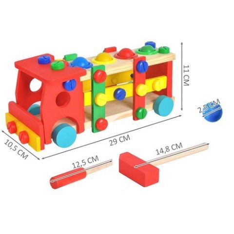 CIĘŻARÓWKA EDUKACYJNA DREWNIANA 22372