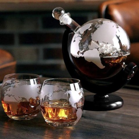 KARAFKA- GLOBUS- ZESTAW DO WHISKY MALATEC 22553