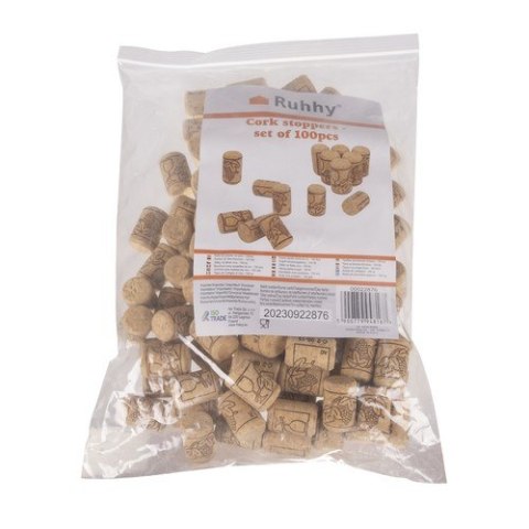 KORKI DO BUTELEK NA WINO- 100SZT. RUHHY 22876