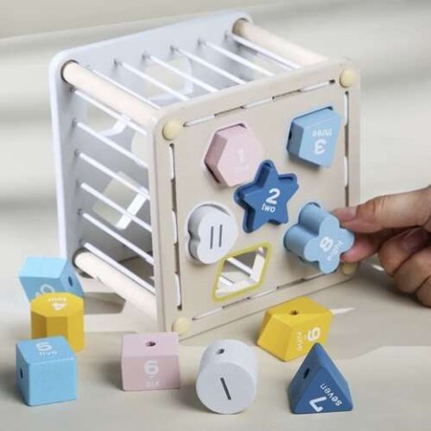 SORTER- KOSTKA SENSORYCZNA DREWNIANA 22885 SORTER- KOSTKA SENSORYCZNA DREWNIANA 22885