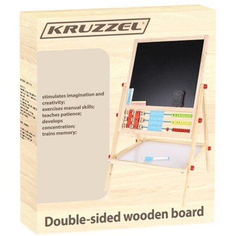 TABLICA DWUSTRONNA DREWNIANA KRUZZEL 22472