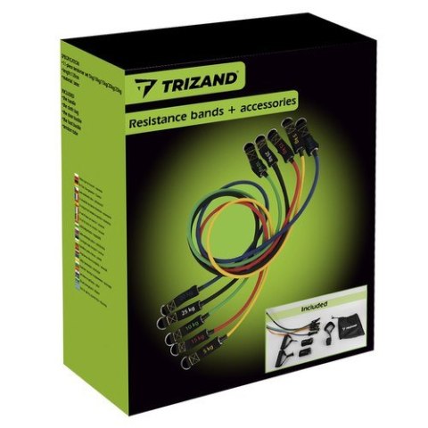 ZESTAW GUM DO ĆWICZEŃ + AKCESORIA TRIZAND 22716