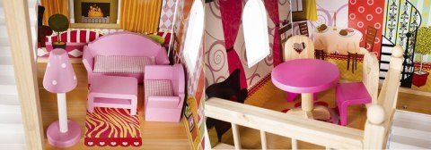 DOMEK DREWNIANY DLA LALEK - WILLA D11252