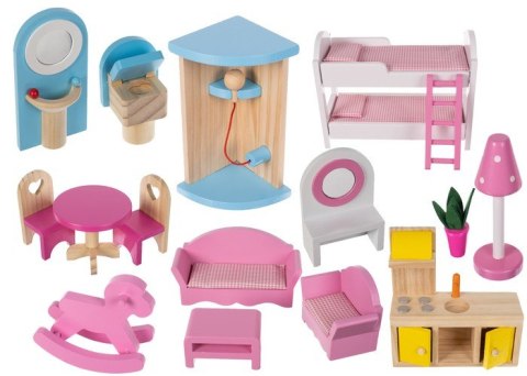 DOMEK DREWNIANY DLA LALEK - WILLA D11252