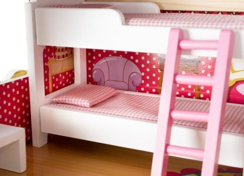 DOMEK DREWNIANY DLA LALEK - WILLA D11252