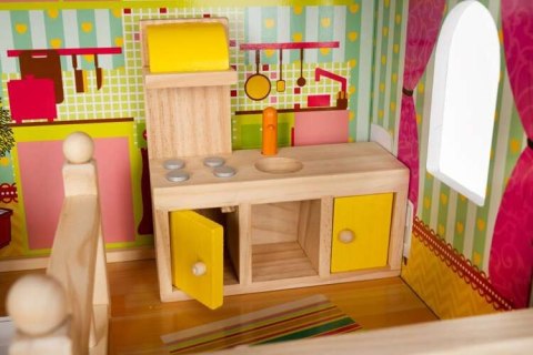 DOMEK DREWNIANY DLA LALEK - WILLA D11252