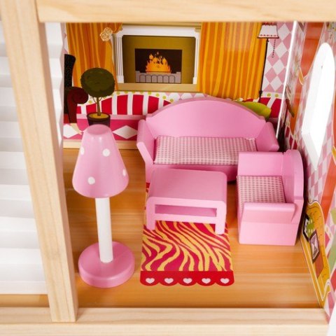 DOMEK DREWNIANY DLA LALEK - WILLA D11252