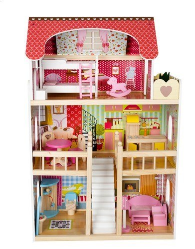 DOMEK DREWNIANY DLA LALEK - WILLA D11252