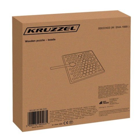 DREWNIANA UKŁADANKA KORALIKI 22403