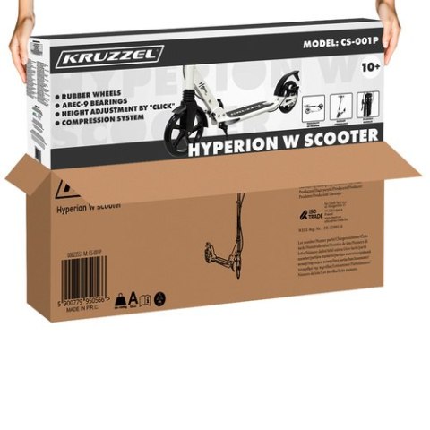 Hulajnoga składana 2-kołowa ABEC‑9, 20 cm Kruzzel Hyperion W 23551