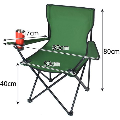 KRZESŁO WĘDKARSKIE ZIELONE K23676