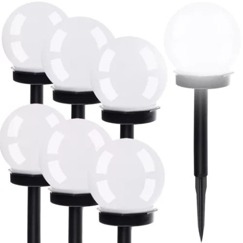 LAMPA OGRODOWA SOLARNA- KULA ZESTAW 6SZT. 23562
