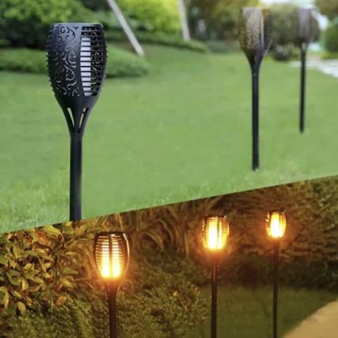 LAMPA OGRODOWA SOLARNA - POCHODNIA ZEST.4 SZ.23560