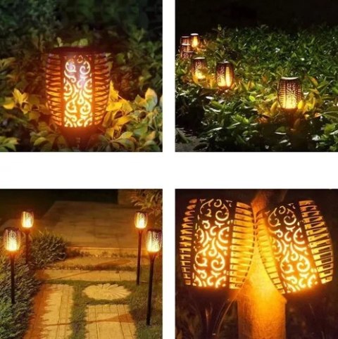LAMPA OGRODOWA SOLARNA - POCHODNIA ZEST.4 SZ.23560