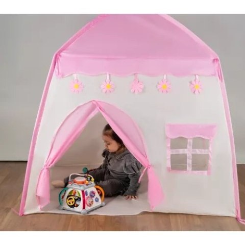 NAMIOT DLA DZIECI DOMEK + LAMPKI 23472